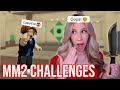 Attempting ROBLOX MM2 CHALLENGES 🔪