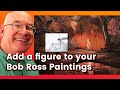 Add a figure to your Bob Ross Paintings with a simple drawing.