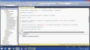 28.SQL Tutorial -Hindi(DML After Trigger for update statement)