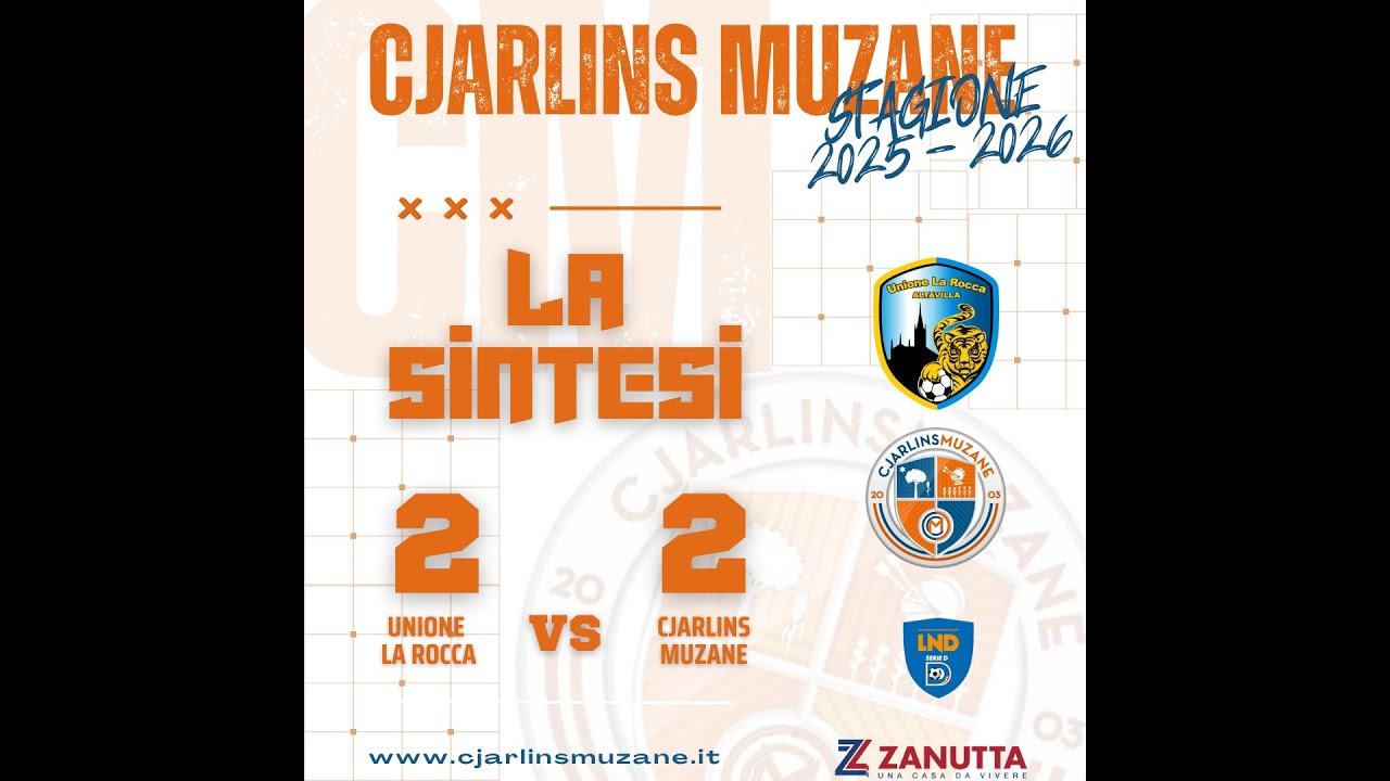 LA SINTESI DI UNIONE LA ROCCA ALTAVILLA-CJARLINS MUZANE