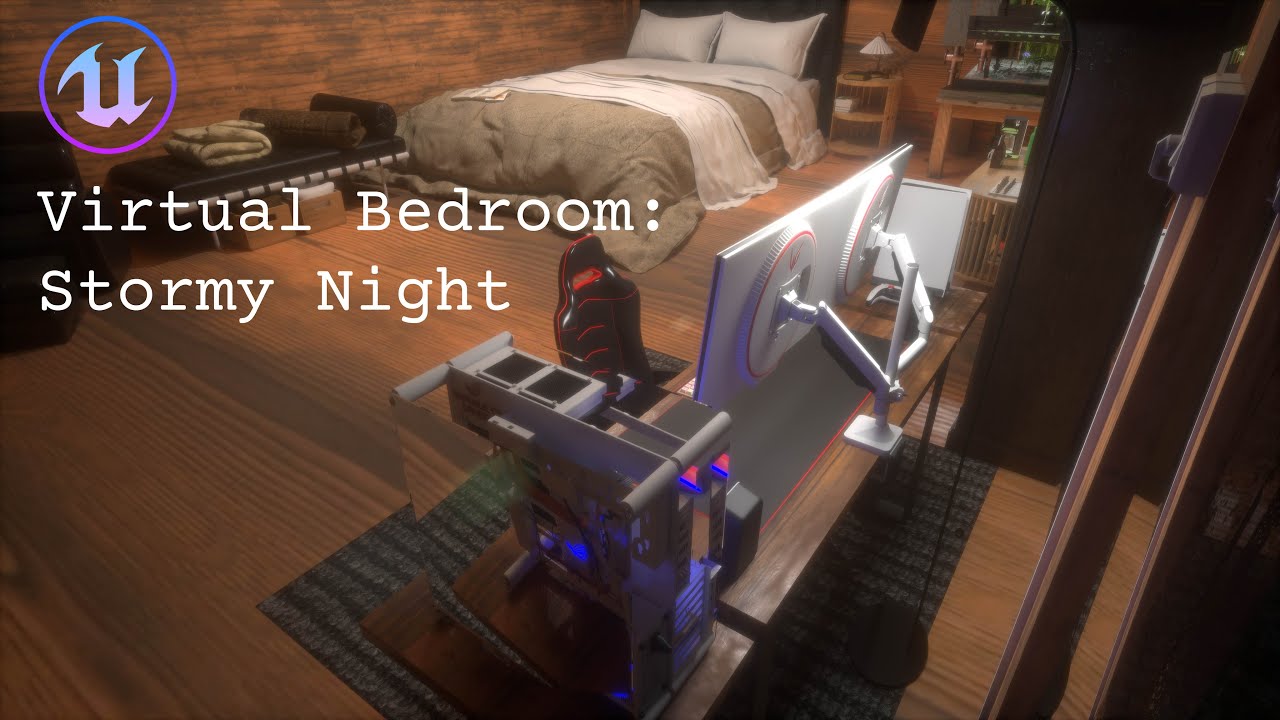 Virtual Bedroom: Stormy Night
