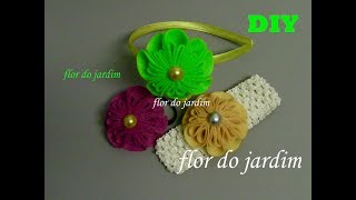Flor de origami de feltro- 3 modelos -DIY -Felt origami flower