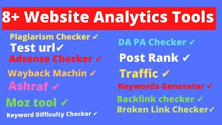 Website analytics tools: 8+ Interesting Facts || web analytics tools free || youtube analytics tools