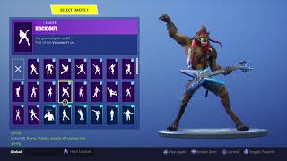 Fortnite Dire Outfit Emote Showcase Brown Werewolf