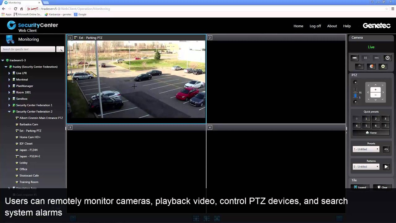 Genetec Security Center Web Client Walk Through Youtube