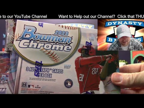 2023 Bowman Chrome HTA Hobby Mixer Baseball Card 6 Box Case Break #5   Sports Cards