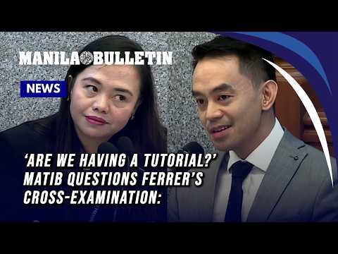 ‘Are we having a tutorial?’ Matib questions Ferrer’s cross-examination