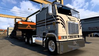 Freightliner FLB Low Cab with Window 525hpATS American Truck Simulator Vanilla Map48