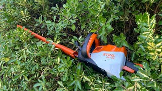 Stihl HSA56 Battery Hedge Trimmer review￼
