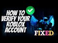 How to verify your roblox account | How to verify your email on roblox