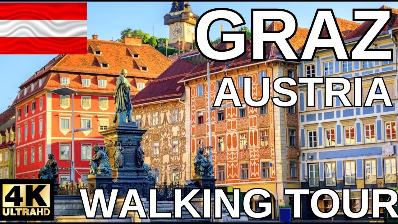 Graz, Austria 4K-UHD - Walking Tour - April 2024 - With Captions!