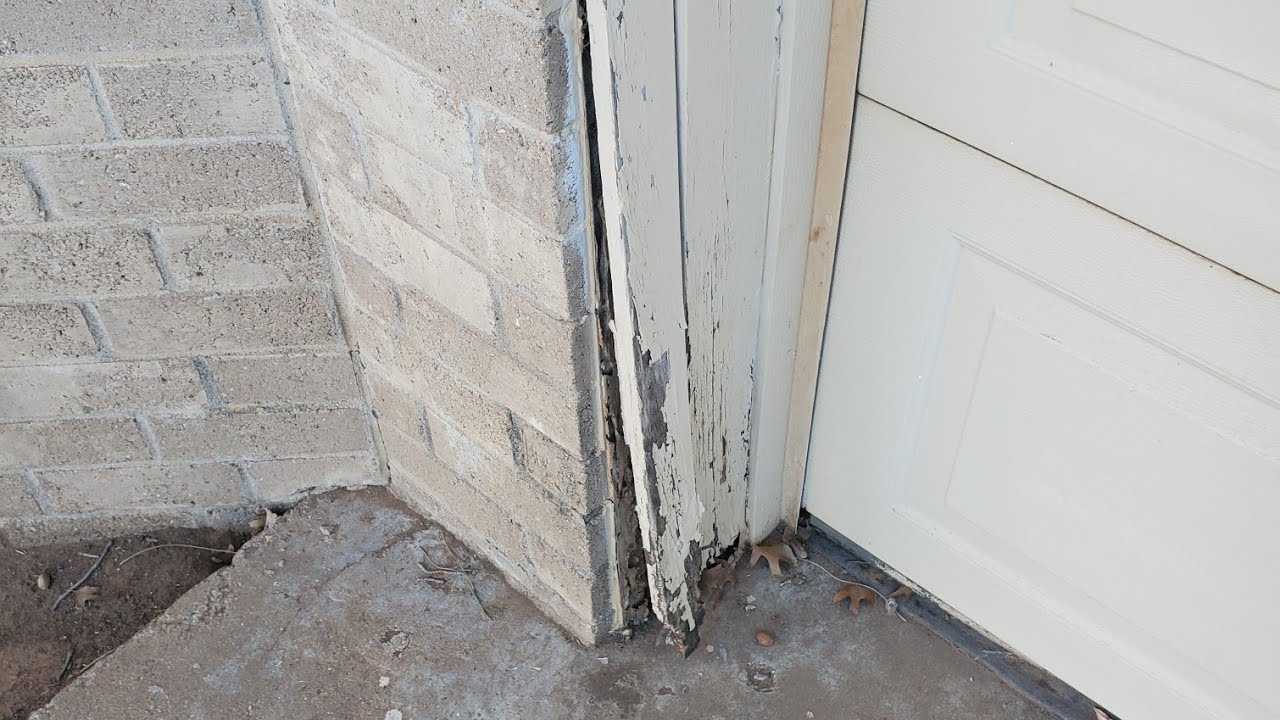 replacing rotted garage door trim YouTube
