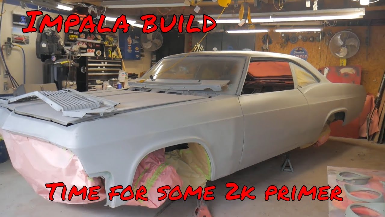 Impala project update/ 2k primer, paint gun hack and a setback - YouTube