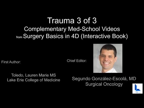 Trauma 3 of 3 - Complementary Med-School Video from Surgery Basics in 4D (Interactive Book)