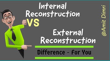 Internal Reconstruction and External Reconstruction - Difference #bcom #account #soldu #bba
