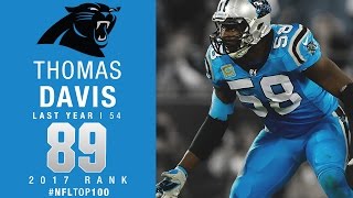 #89: Thomas Davis (LB, Panthers) | Top 100 Players of 2017 | NFL