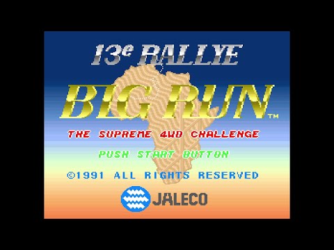 Big Run: The Supreme 4WD Challenge - 13e Rallye (ビッグラン). [SFC - Jaleco]. (1991). All.