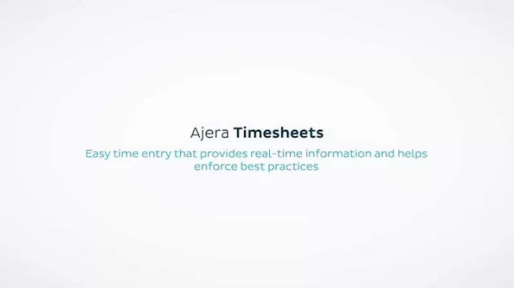 Ajera Timesheets