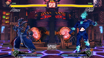 Akuma vs Seth! Street Fighter 4 CPU vs CPU