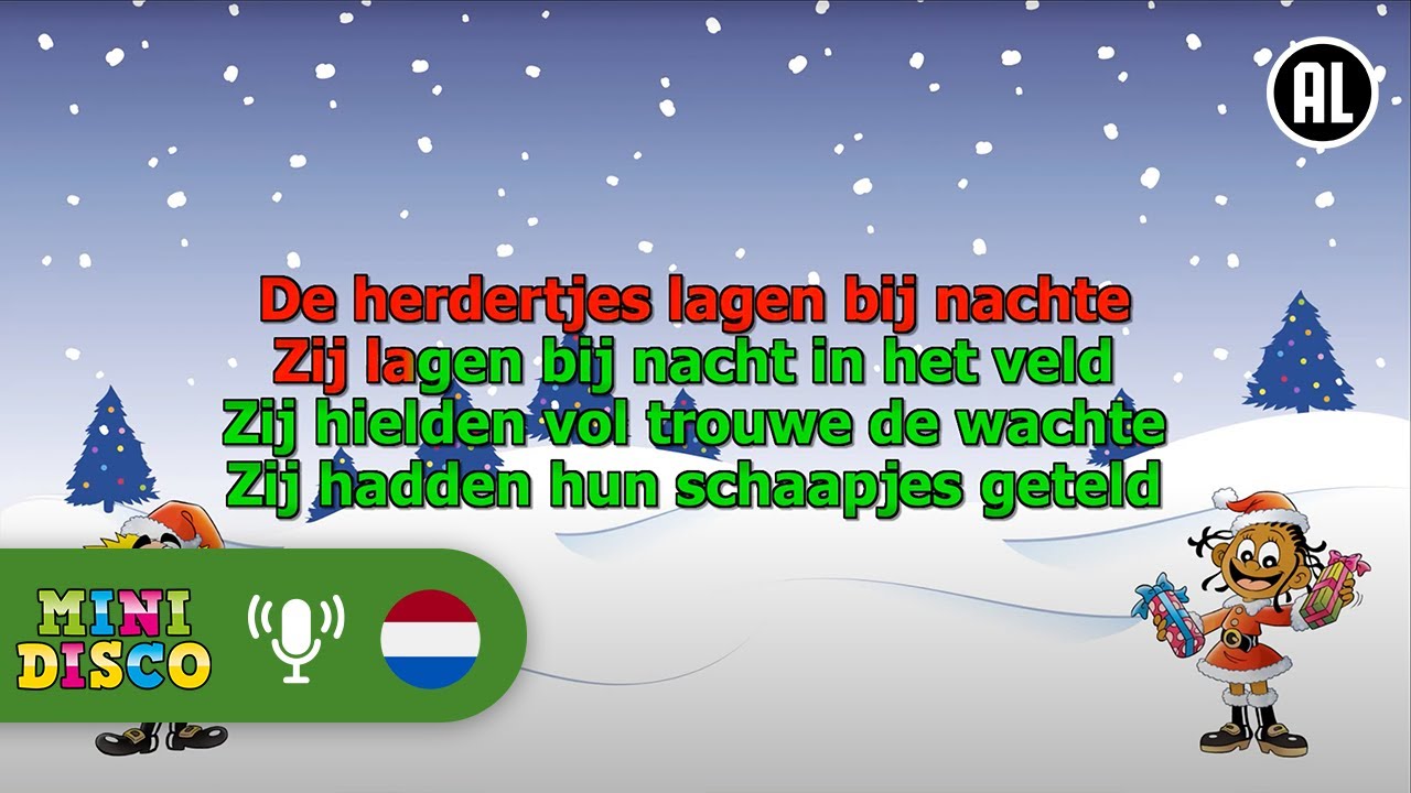 DE HERDERTJES LAGEN BIJ NACHTE | Kerstliedjes | Karaoke | Minidisco