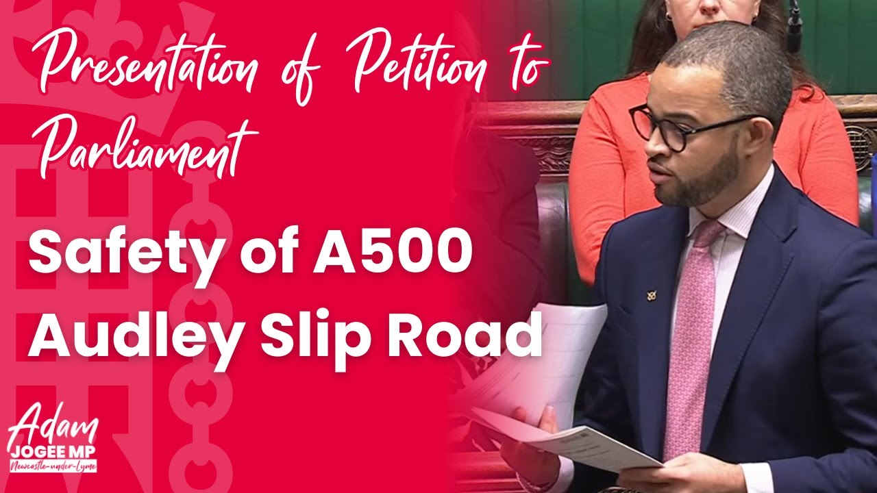 Taking Residents’ Concerns About the A500 Audley Slip Road to Parliament