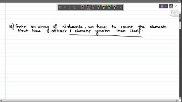 How to Find the Number of Elements with At Least One Element Greater Than Itself