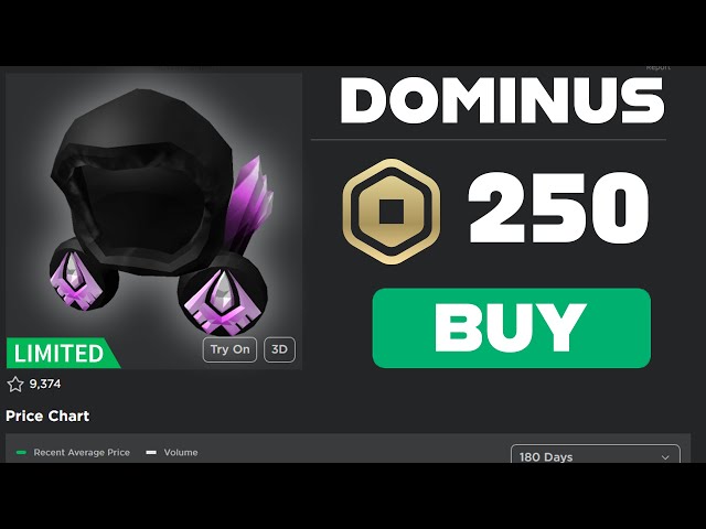 New Dominus for 250 Robux ON SALE NOW 