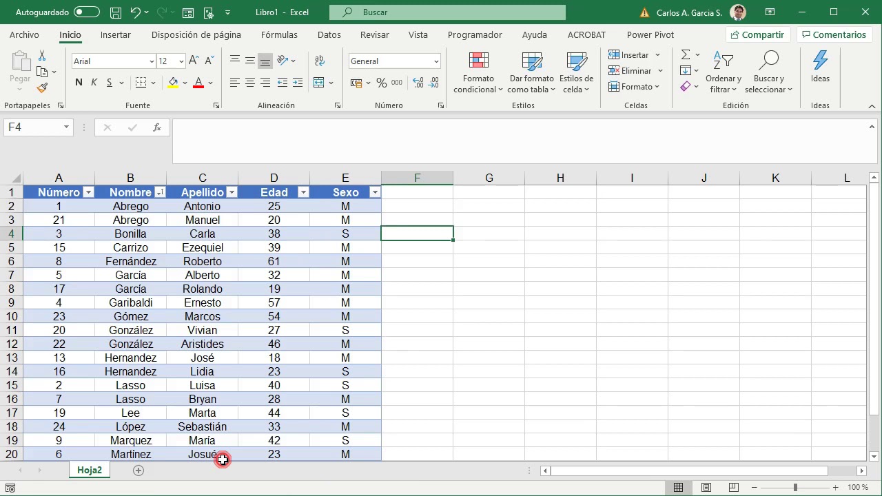 2-Excel Básico. Formato como tabla - YouTube