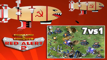Command and Conquer | Red Alert 2 | 7 vs 1 With Libya