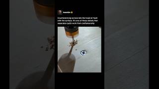 Why Countersinking Screws Separates Amateurs from Pros 🪛 #shorts