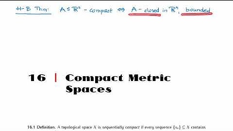 MTH 427/527:  Chapter 16: Compact metric spaces (part 1/2)