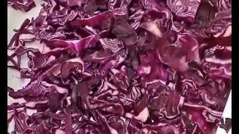 FOODLOGISTIK - cabbage cutting, strips with gripper frame