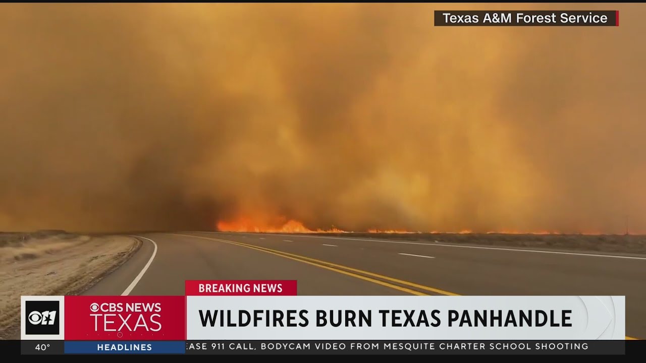 Wildfires continue to burn in the Texas Panhandle - YouTube