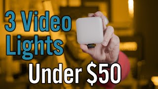 3 VIDEO LIGHTS UNDER $50 - BUDGET VIDEO LIGHTS by Scott Silva 58 views 1 year ago 6 minutes, 37 seconds