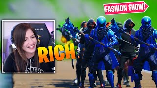 *RICH* Fortnite Fashion Show! FIRE Skin Competition! Best DRIP & COMBO WINS!