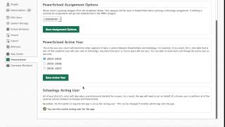 Schoology: SIS Sync Settings (PowerSchool)