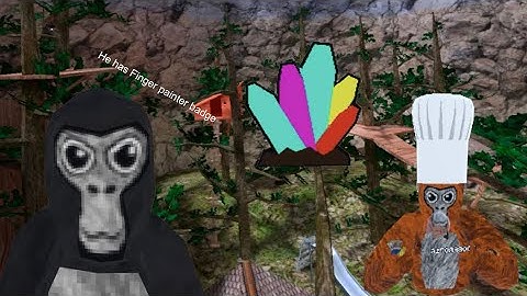 Trolling with fake finger painter badge in Gorilla Tag!!!