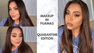 Soft Smokey Makeup Tutorial In Pijamas - Quarantine Edition screenshot 5