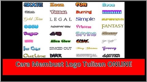 Cara Singkat Membuat Logo Tulisan Header Blog Secara Online