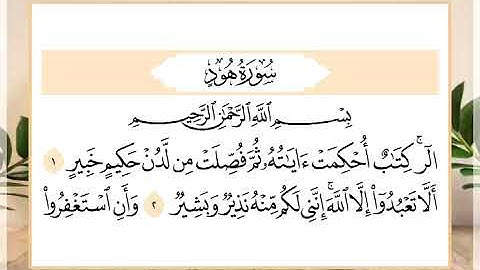 11 سورة هود القارئ الشيخ حسن النخلي