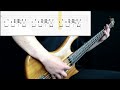 Tool - Prison Sex (Bass Cover) (Play Along Tabs In Video)