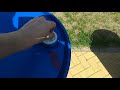 Как разрезать пластиковую бочку лобзиком, оставив функционал крышки
