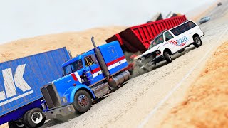 BeamNG Drive - Police vs BigRig #3  (Running For The Border) by Crash Hard 53,415 views 2 months ago 5 minutes, 20 seconds