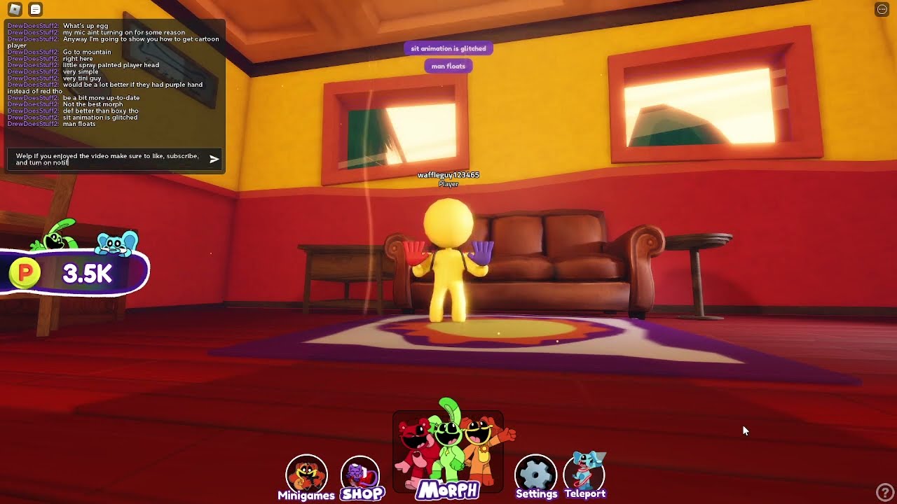 How To Get Cartoon Player In Smiling Critters RP YouTube 