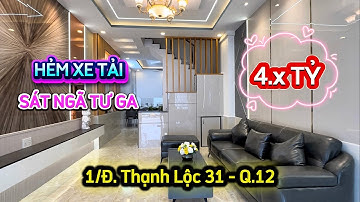 ✅ Nhà Quận 12 1/ đường Thạnh Lộc 31 Hẻm Xe Tải Gẩn Ngã Tư Ga 