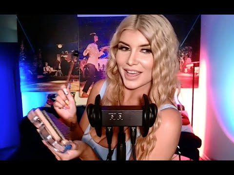 An evening of ASMR with Romi Rain! (Over 3 hours!/10+ Triggers!/3Dio Mic!)