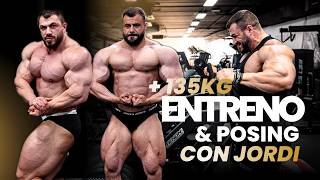 ENTRENO Y POSING DE 2 CULTURISTAS OPEN PRO de +130KG