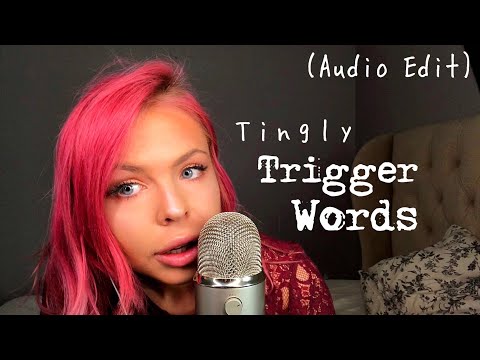 ASMR - MOST TINGLY Trigger Words - Semi Inaudible, Extreme Gentle Whispering (Audio Sound Edit)
