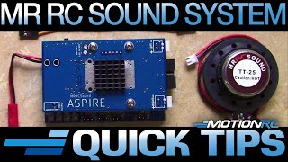 MrRCSound ASPIRE Sound System | Quick Tip | Motion RC