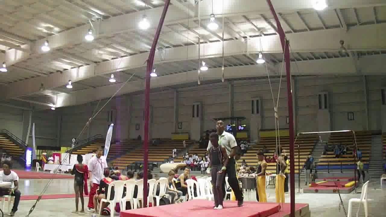 Jamaican gymnasts Atario Brown 2015 Caribbean gymnastics